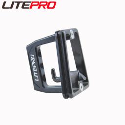 Litepro-Bicicleta dobrável com 3 furos, Adaptador de montagem de nariz de porco com parafusos, Racks frontais para bicicleta BMX - Image 3