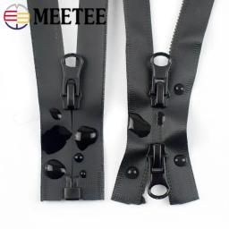 Zíperes impermeáveis com Double Open-End, Zíper Invisível para Roupas, Parkas e Jaquetas, Acessórios de Costura, 60 cm, 70 cm, 80 cm, 100cm, 5PCs, 5PCs - Image 1