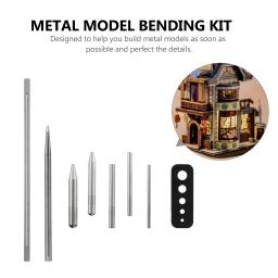7 pçs ferramentas diy modelo quebra-cabeça fazendo 3d quebra-cabeças modelos de montagem jóias kit de quebra-cabeça de metal montagem dobra - Image 5