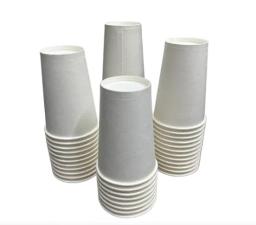 Copo de papel branco liso 300 ml biodegradavel descartável 100 unidades - bebidas, café, sucos, festas, aniversários, escritório - Image 3