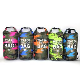 Camuflagem saco de natação impermeável, saco seco, pesca, canoagem, caiaque, armazenamento, deriva, rafting, 2L, 5L, 10L, 15L, 20L, 30L - Image 3