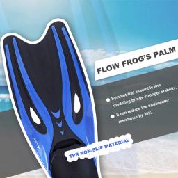 Rubber Snorkeling Swimming Fin, calçados esportivos aquáticos, sapatos de praia profissionais, nadadeira de mergulho antiderrapante, conforto flexível, adultos, presente - Image 5