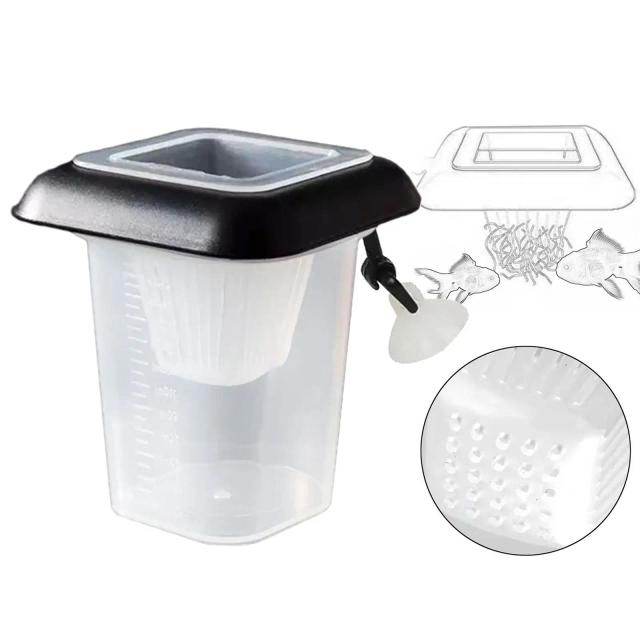 Anel Alimentador de Peixes com Ventosas para Aquários: Círculo Flutuante e Copos de Cone para Ração Prática