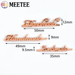 Retângulo Bag Tag Etiqueta, Artesanato Artesanal Decoração, Fivela de metal Etiquetas para Bolsa, Hardware DIY, Acessórios de costura, 10x35mm, 10Pcs - Image 3