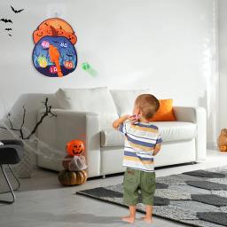 Natal e Halloween Machado Dardo Bola pegajosa Alvo Jogo de arremesso interno e externo Brinquedos de festa (incluindo 2 machos + 3 bolas) - Image 4