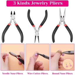Kit De Ferramentas Para Fazer Jóias Com Zíper, Estojo De Armazenamento Para Artesanato E Reparação De Jóias, 19Pcs - Image 3