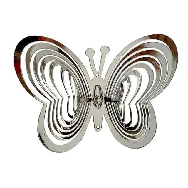 Decoração de Jardim com Captador de Vento: Ornamento Suspenso em Forma de Borboleta Refletiva