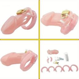 Chastity Cock Cage Locking Device for Men, BDSM Restraint, Adult Game, Sex Toys, 5 tamanhos, anéis penis, Bondage, Masculino, BDSM - Image 4