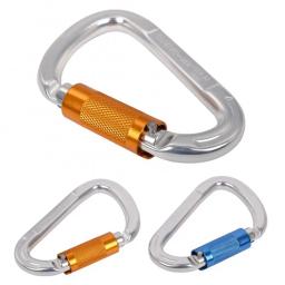 Escalada escalada de bloqueio automático clipe 25kn mosquetão resistente para rappelling resgate acampamento caminhadas mosquetão acessórios - Image 1