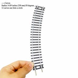 Modelo de trilha de trem em escala Ho 1/87, trilho ferroviário pode ser alimentado em níquel e prata, medidor estreito, trilho curvo, modelo de trilha de participação - Image 5