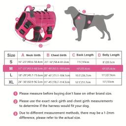 Arnês tático para cães ajustável sem puxar com alça para cães grandes – Colete militar reflexivo para Labrador Retriever, Siberiano H - Image 2
