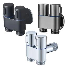 Chuveiro higiênico para bidê sanitário, chuveiro, válvula de ângulo de saída dupla, acessórios de banheiro - Image 5