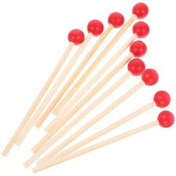 Acessório de percussão com punho de madeira, malho durável, Bass Instrument Supply, bambu, baquetas de madeira, 12 pcs - Image 5