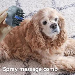 Escova UV para cão e gato, pente de massagem, spray elétrico de água, silicone macio, depilação flutuante, acessórios para gato - Image 2