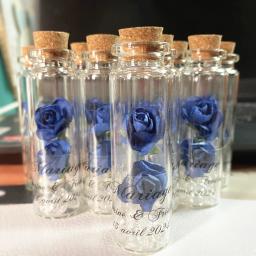 Lembranças de casamento personalizadas para convidados, rosa marfim, garrafa sonho, mesa decorações, recepções de noivado, mini vidro, moda, 10 - Image 3