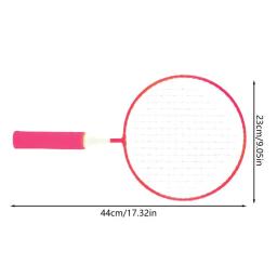 Treinador de tênis de mesa com raquete para crianças, raquete de badminton infantil, quadro de liga, 2 petecas de nylon - Image 6