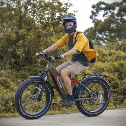 Bicicleta de montanha elétrica com bateria Samsung, 750W, motor poderoso, 48V, 20Ah, E-Bike, 26 * 4.0in, pneu gordo, suspensão completa, bicicleta elétrica - Image 3