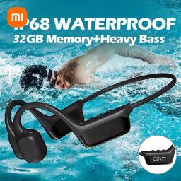 Xiaomi sem fio de alta fidelidade fone de ouvido ipx8 à prova dipágua 32gb mp3 player microfone fone mijia natação condução óssea fones bluetooth - Image 1
