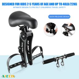 Assento de bicicleta destacável para crianças, assento de criança, amortecedor, pedal guardrail - Image 3