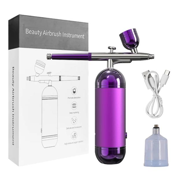 Compressor Portátil Airbrush para Unhas e Artesanato: Kit Completo com Escova e Spray para Pintura de Bolos e Arte em Unhas