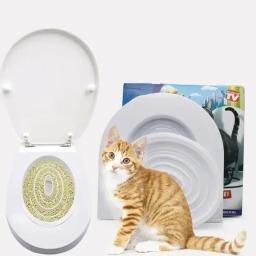 Reutilizável Indoor Potty para Gatos, Indoor Pet Kit Suprimentos de Lixo de Toalete, Sistema de Treinamento de Gato Profissional - Image 5
