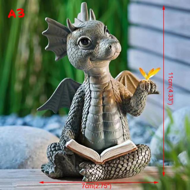Estátua de Dinossauro em Resina para Decoração de Jardim e Varanda