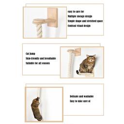 Wall Mounted Sisal Rope Cat Climber Tree, Coçar Post, Lounging, Santuário, Brinquedos interativos, Jungle Gym for Indoor Cats - Image 4