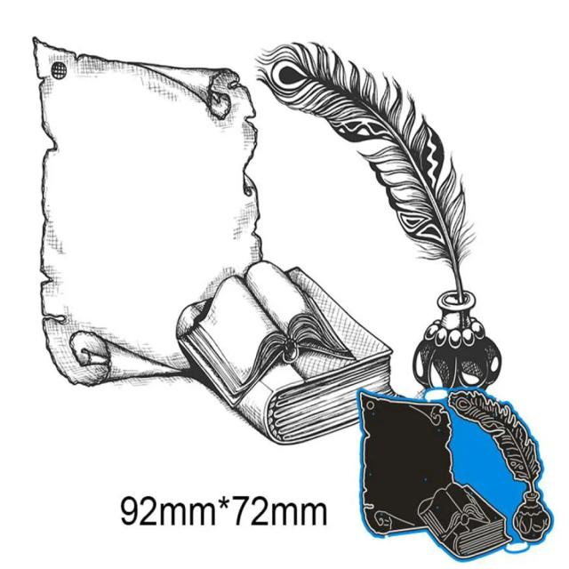 Corte de Metal para Papel, Caneta e Tinta: Moldes Criativos para Scrapbooking e Álbum DIY