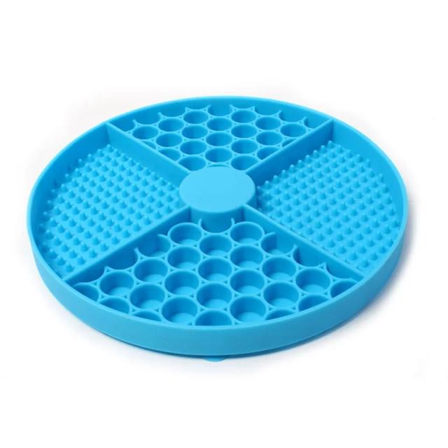 Tapete de silicone com ventosas para pets: alimentador lento que reduz a ansiedade em cães e gatos