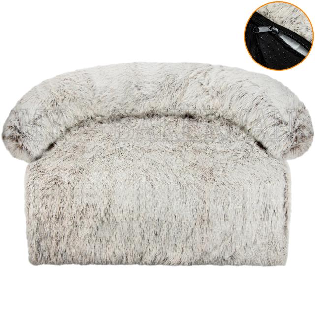Sofá-cama lavável e quentinho para pets, com tapete protetor e cobertor para cães grandes e gatos