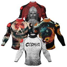 MMA treinamento Rash Guard para homens, produtos esportivos interessantes, compressão JJ, Jiu Jitsu Fitness, camisas de boxe, BJJ, treinamento de ginástica - Image 5