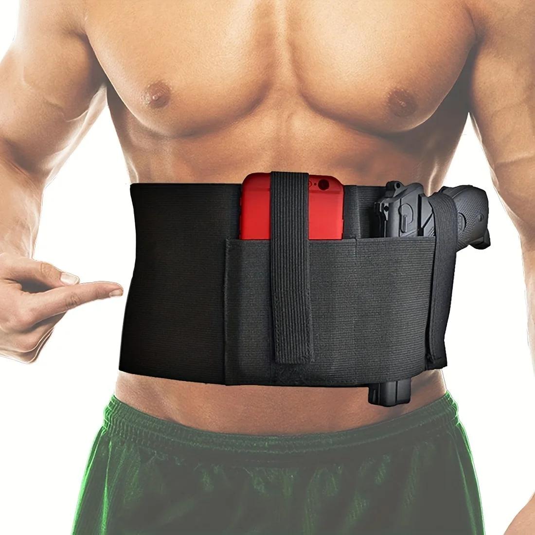 Tactical Belly Band coldre para homens e mulheres, elástico cinto coldres, escondido levar, sob a camisa, 37.4 "-5.12" - Image 1