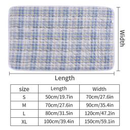 Lavável Absorvente Dog Pee Pad, Estilo Xadrez Reutilizável, Pet Training Mat, Capa de assento para casa e exterior - Image 6