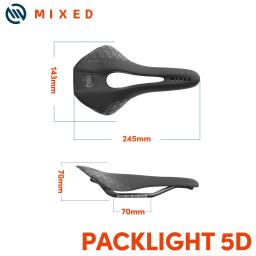 Mista de fibra de carbono completa 5d ultra pacote leve sela da bicicleta 143mm 135g para estrada mtb mountain bike assentos de carbono - Image 5