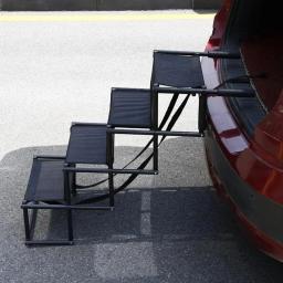 Rampa dobrável portátil ao ar livre para animais de estimação, design ajustável, forte capacidade de rolamento, cão e gato, escada para carro - Image 5