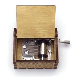 Caixa de música de mão, Wind Up, Música personalizada, Foto e texto, De madeira, Deixar mensagem, 4000 Estilos - Image 5