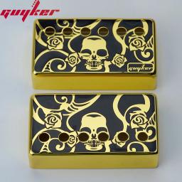 Guyker-Humbucker Captador Capa para Guitarra Elétrica, Ponte Cupronickel e Pescoço Pickups Frame Set, Pole Spacing, 50mm e 52mm, LP - Image 4
