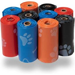 Saco de cocô de limpeza ao ar livre para animais de estimação, suprimentos para cães, Recarga o saco de lixo, limpo, 15 sacos/rolo, 120 rolos - Image 4
