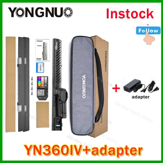Yongnuo LED RGB Stick com Controle Criativo, Alta Precisão de Cor e Efeitos Especiais para Vídeo, Modelos YN360IV, YN660, YN660S e YN360III