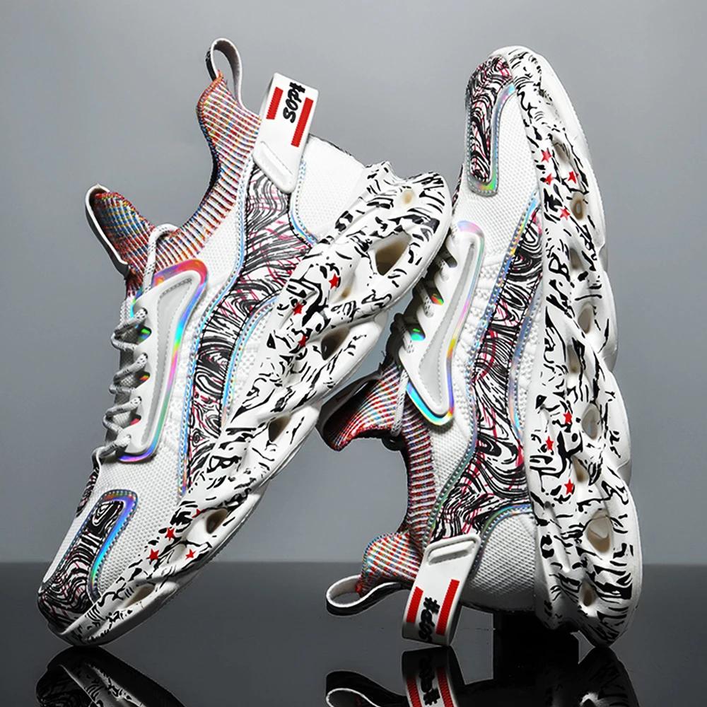 Sapatos masculinos tênis casuais sapatos tenis sapatos de luxo treinador corrida respirável sapatos moda mocassins tênis para homem - Image 1