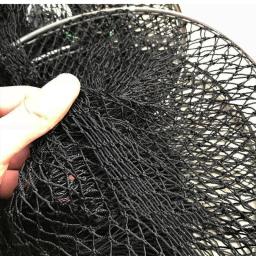 Lawaia Folding Redes De Pesca Gaiola, Forte Preto Fio Trançado, Mão Pequena Net, Saco De Peixe De Secagem Rápida, Anéis De Aço Inoxidável - Image 3