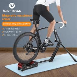 Bicicleta OCIDENTAL-Bike Trainer Resistência Magnética Rolo, Ciclismo Plataforma, Indoor, Dobrável, Ajustável, Ciclismo, Equipamentos de Fitness - Image 1