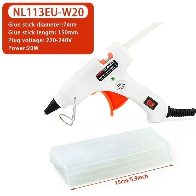 Newacalox-Pistola de Cola Quente de Alta Temperatura, Bastões de Derreter, Ferramentas de Reparação Pneumática, 20W, 150W, UE, US, 100-240V, 7mm, 11mm, DIY - Image 1