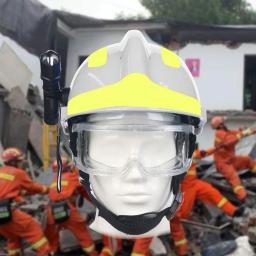 Capacete De Resgate De Emergência ABS Com Farol E Óculos De Proteção, Bombeiro, Capacete De Resgate De Fogo, Capacete De Resgate, Segurança, F2 - Image 3