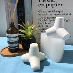 Molde De Silicone Para Enfeites De Concreto, Bloco De Onda, Artesanato Do Mar, Cone De Quatro Pés, Moldes De Gesso, Vela Criativa Geométrica, Fazendo Suprimentos - Image 3