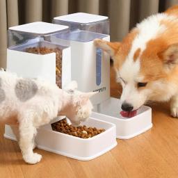 Alimentador automático multifuncional e dispensador de água para gatos e cães, mantenha seus animais felizes e saudáveis - Image 1