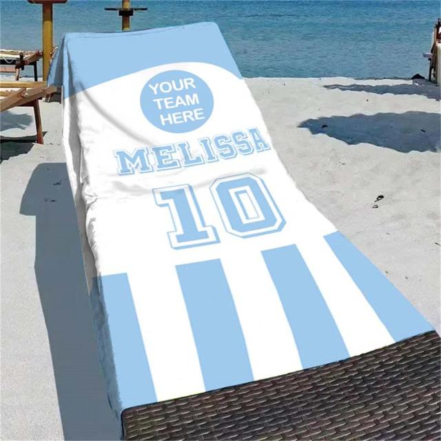 Toalha de Praia Personalizada com Logo da Equipe - Ideal para Voleibol, Futebol e Presentes Escolares
