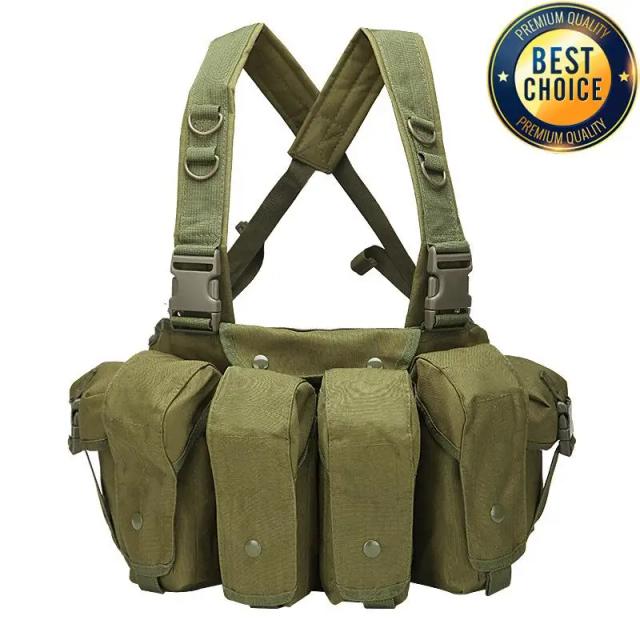 Colete tático molle cs equipamento de treinamento caça colete peito segurança liberação rápida ak barriga bolso colete equipamentos caça