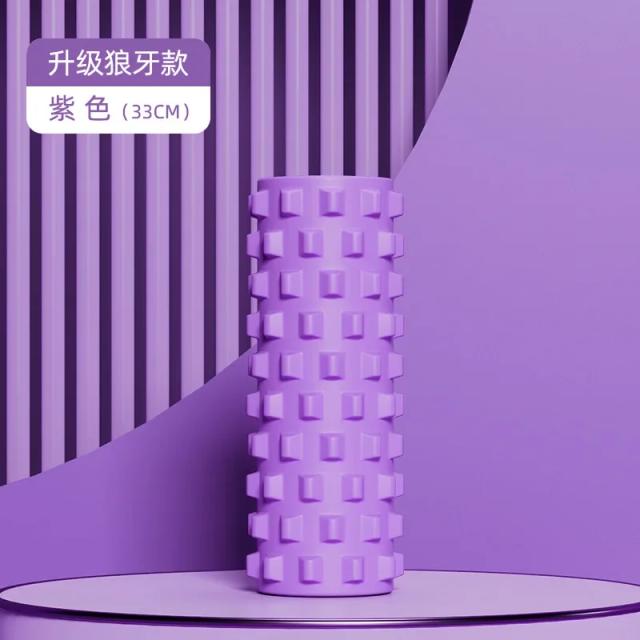 Rolo de Massagem de Espuma Sólida para Relaxamento Muscular e Fitness com Coluna de Yoga Langya Stick