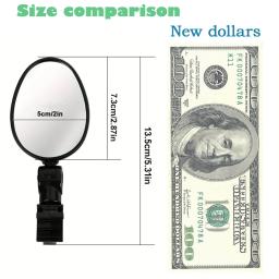 2 pçs espelho retrovisor da bicicleta 360 graus ajustável rotativo universal ciclismo guiador espelhos retrovisores para mtb bicicleta de estrada - Image 3